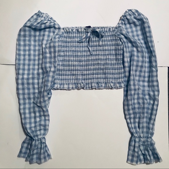 Forever 21 Tops - Forever 21 Gingham Crop Top NWT